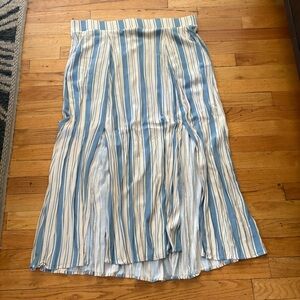 Torrid Blue & Cream Striped Skirt Size 2